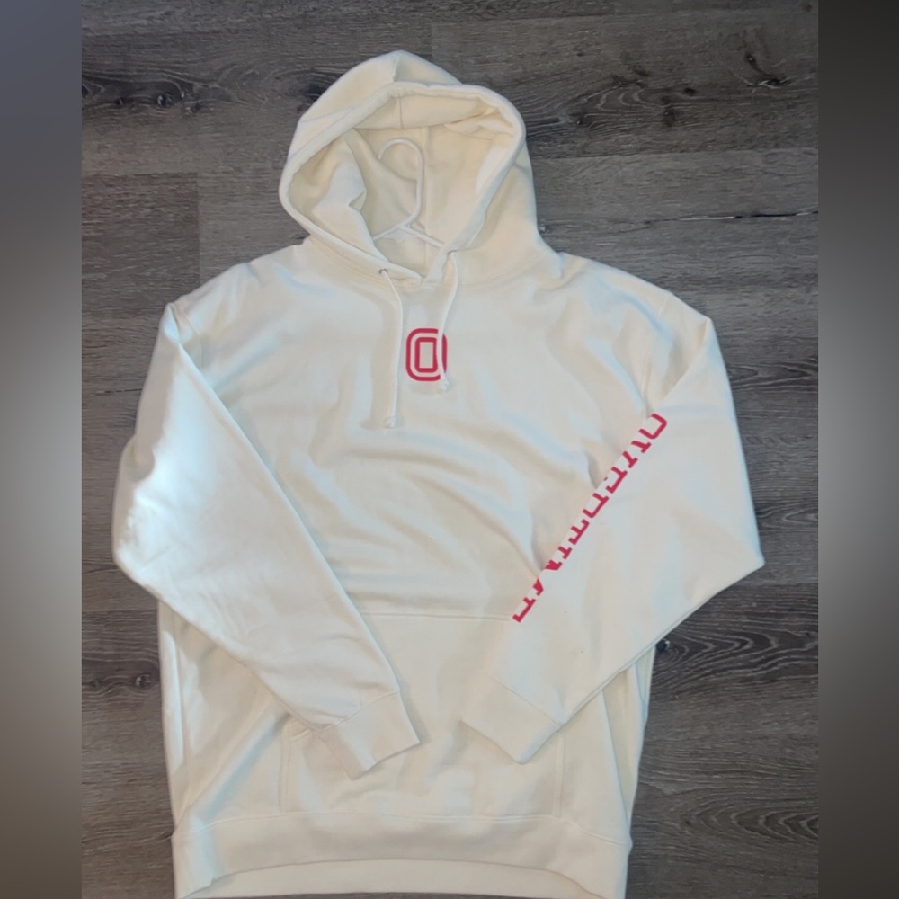 OVERTIME CREAM HOODIE XL